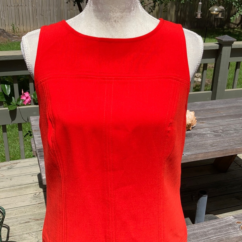 “Loft” Red Dress - Picture 4 of 13